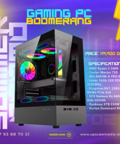 Gaming PC BOOMERANG: Ryzen 5 5600 – Rx 6600 8GB