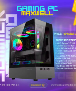 Gaming PC MAXWELL: Ryzen 5 5500 – RTX 3050 6GB