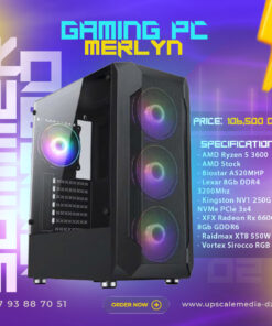Gaming PC MERLYN: Ryzen 5 3600 – Rx 6600 8GB