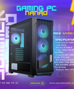 Gaming PC NANAO: i5-14400F – RTX 3060 12GB DDR5
