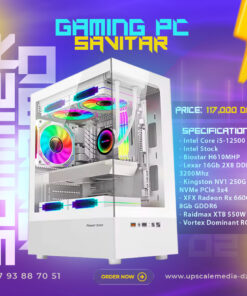 Gaming PC SAVITAR: intel Core i5-12500 – Rx 6600 8GB
