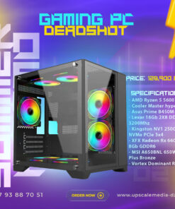 Gaming PC DEADSHOT: Ryzen 5 5600X – Rx 6600 8GB