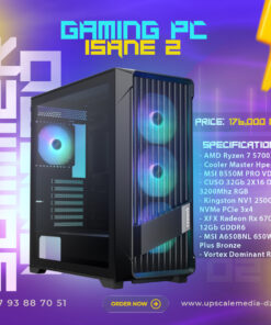 Gaming PC ISANE 2: Ryzen 7 5700X – Rx 6700 XT 12GB – 32GB