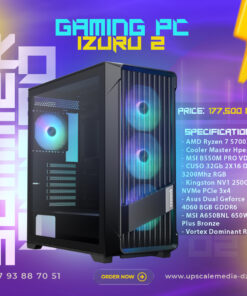 Gaming PC IZURU 2: Ryzen 7 5700X – RTX 4060 8GB – 32GB