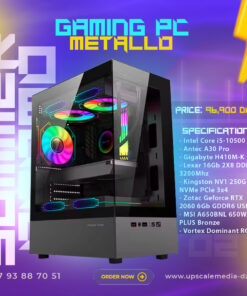 Gaming PC METALLO: intel core i5-10500 – RTX 2060 6GB