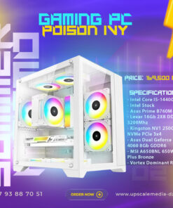 Gaming PC POISON IVY: Intel core i5-14400f – RTX 4060 8GB
