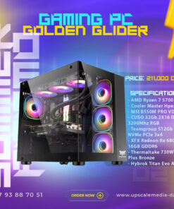 Gaming PC GOLDEN GLIDER: Ryzen 7 5700X – Rx 6800 XT 12GB
