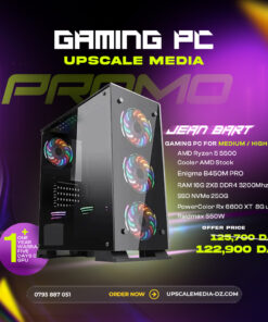 Gaming PC JEAN BART: AMD Ryzen 5 5500 with RX 6600 XT 8GB