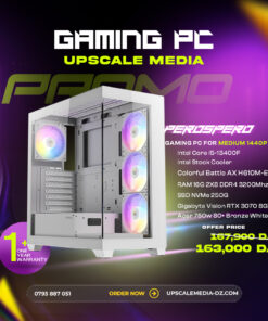 Gaming PC PEROSPERO: Intel Core I5-13400F with RTX 3070 8GB White