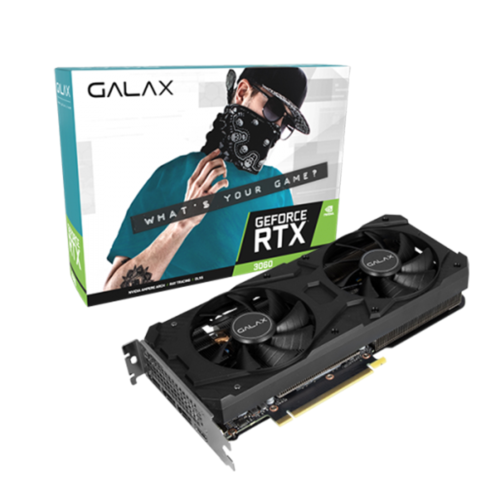 GALAX GeForce RTX™ 3060 1-Click OC 2X V2 12GB GDDR6 upscalemedia