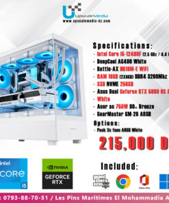 Gaming PC intel Core i5-12400F with RTX 5060 8GB Full White