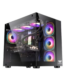 Hybrok Titan EVO Black 7 fans ARGB ATX Gaming Chassis