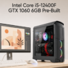 Intel Core i5-12400F GTX 1060 6GB Pre-Built 16GB Ram 256GB NVMe