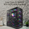 Intel Core i5-14400F RTX 3070 8GB Pre-Built 16GB Ram 512GB NVMe