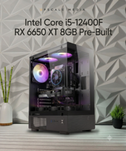 Intel Core i5-12400F Rx 6650 XT 8GB Pre-Built 16GB Ram 256GB NVMe