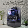 Intel Core i5-12400F Rx 6700 XT 12GB Pre-Built 16GB Ram 256GB NVMe