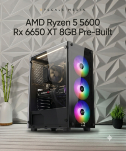 AMD Ryzen 5 5600 Rx 6650 XT 8GB Pre-Built 16GB Ram 256GB SSD