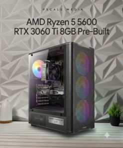 AMD Ryzen 5 5600 RTX 3060 Ri 8GB Pre-Built 16GB Ram 256GB NVMe