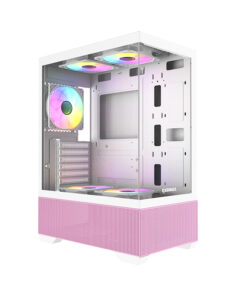 Raidmax Infinita i802 AIR Vibe Pink ATX RGB Gaming Case