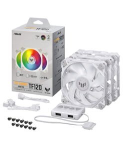 Asus TUF Gaming TF120 ARGB FAN White Triple Fan Kit with ARGB Controller