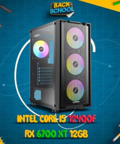 Intel Core i5-12400F with RX 6700 XT 12GB Pre-Built 16GB RAM 256GB NVMe